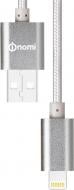 Кабель Nomi Lightning – USB 3 м срібний (316191)