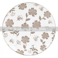 Тарілка десертна Ardesto Ravenna 19 см біло-бежевий (AR1319R)