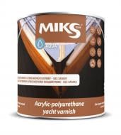 Лак акриловый яхтный MIKS Color глянец прозрачный 0,75 л