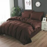 Комплект постільної білизни Brown 1,5 коричневий Word of Dream