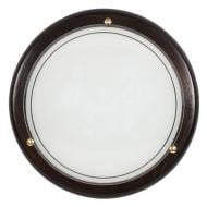 Світильник стельовий Candellux 1030 1x60 Вт E27 коричневий/білий 13-71104