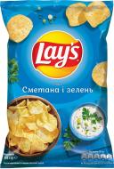 Чипсы Lays Сметана и зелень 133 г