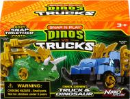 Игровой набор Road Rippers Машинка и динозавр Triceratops green 20074