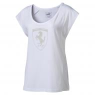 Футболка Puma Ferrari Big Shield Tee 57351703 S белый