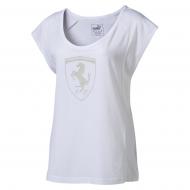 Футболка Puma Ferrari Big Shield Tee 57351703 р.XS белый