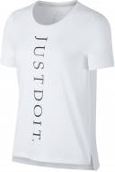 Футболка Nike W NK MILER TOP SS JDI 928657-100 р.XS белый