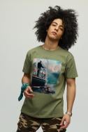 Футболка YAPPI Air Print MOL10006 р.M хаки