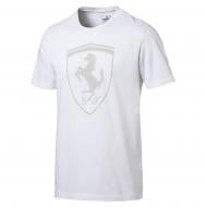 Футболка Puma Ferrari Big Shield Tee 57346703 р.S белый