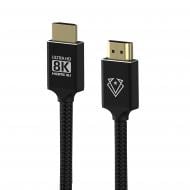 Кабель Vertux VertuLink-150 HDMI 2.1 UltraHD-8K HDR eARC 1.5 м Black 1,5 м чорний (vertulink-150.black)