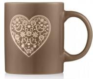 Чашка Ardesto Heart 320 мл серая AR3074G Чашка Ardesto Heart 320 мл серая AR3074G