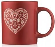 Чашка Ardesto Heart 320 мл красная AR3074R