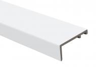 УЦІНКА! Лиштва пластик (ПВХ) прямокутна ОМіС 8х80х2200 мм білий silk matt (УЦ №2502)