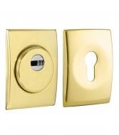 Броненакладка DISEC SFERIK BD+ DIN RECTANGL 25 мм (комплект) латунь PVD