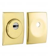 Броненакладка DISEC SFERIK BD+ DIN RECTANGL 25 мм латунь PVD комплект штоковый