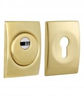 Броненакладка DISEC SFERIK BD+ DIN RECTANGL 25 мм (комплект) латунь матовая
