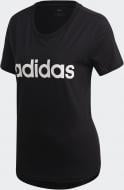 Футболка Adidas W E LIN SLIM T DP2361 р.M черный
