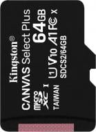 Карта пам'яті Kingston microSDXC 64 ГБ Class 10 (SDCS2/64GBSP) UHS-I U1