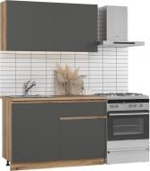Кухня Грейд Аделина ДСП 1,2м графит серый/дуб эвок прибрежный Кухня Грейд Аделина ДСП 1,2м графит серый/дуб эвок прибрежный