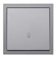 Кнопка дзвінка одноклавішний HausMark Juna сірий 7041-3588-103QC