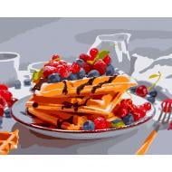 Картина за номерами Спокусливий сніданок 40x50 см Santi