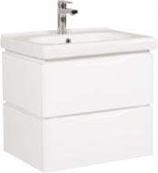 УЦЕНКА! Тумба подвесная Aqua Rodos Венеция 60 белая с умывальником City 60 (УЦ №28)