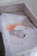 Комплект для детской кроватки Baby Veres Коала стеганый белый с бежевым 219.16