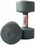 Гантелі LiveUp LS2003-4 Cement Dumbell 2х4 кг сірий