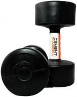 Гантелі LiveUp LS2003-5 Cement Dumbell 2х5 кг чорний