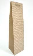 Пакет подарочный Бежевые ромбы 10x38x10 см Гулівер Країна