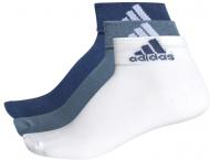 Носки Adidas Per Ankle T 3pp CF7368 р. 35-38 разноцветный Носки Adidas Per Ankle T 3pp CF7368 р. 35-38 разноцветный