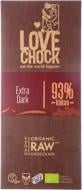 Черный шоколад Lovechock 93% сырой органический 70 г