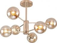 ВИТРИНА! Люстра потолочная Strotskis Ascot 6x60 Вт E27 золотой 30166/6