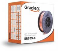 Дріт зварювальний оміднений Gradient ER70S-6 0,6 мм 1 кг