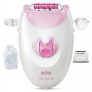 Эпилятор Braun Silk-epil 3 SE 3-033 розовый + Сумка