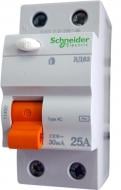 Диференційне реле Schneider Electric ВД63 25 A 30 мА 2P 11450