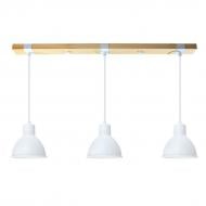 ВИТРИНА! Светильник подвесной Светкомплект Wooden SP 1664 3x40 Вт E27 белый