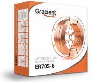 Проволока сварочная омедненная Gradient ER70S-6 1 мм 15 кг