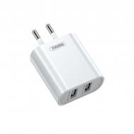 Зарядное устройство Remax Simple Series 2xUSB 2.1A White (RP-U35)