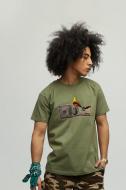 Футболка YAPPI Air Print MOL10045 р.M хаки