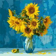Картина по номерам Любимые подсолнухи 40х40 см Идейка