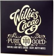 Черный шоколад Willie's Сacao 100% Gold 40 г