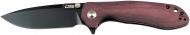 Нож складной CJRB Scoria, AR-RPM9 Steel, Micarta ц:burgundy 2798.03.22