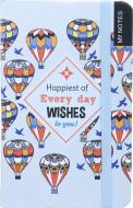 Книга для нотаток Wishes повітряні кулі А6 96 аркушів Книга для нотаток Wishes повітряні кулі А6 96 аркушів