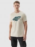 Футболка 4F TSHIRT M1317 4FWSS24TTSHM1317-12S р.XL бежевый