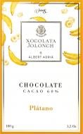 Чорний шоколад Xocolata Jolonch з бананом 100 г