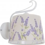 ВИТРИНА! Бра TK Lighting LAWENDA 1x60 Вт E27 белый с рисунком