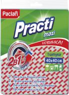 Салфетка универсальная Paclan Practi Maxi 2в1 40х40 см 1 шт./уп. розовая с рисунком