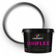 Краска универсальная резиновая водоэмульсионная Kompozit UNIFLEX мат RAL 9016 белая 0,9 кг Краска универсальная резиновая водоэмульсионная Kompozit UNIFLEX мат RAL 9016 белая 0,9 кг