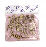 Набор чипбордов Цветочки 8 шт. Аплі Краплі