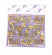 Набор чипбордов Хештег 17 шт. Аплі Краплі